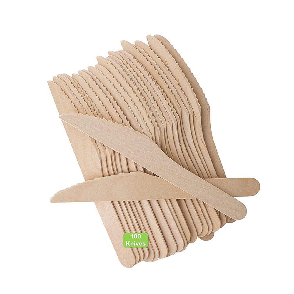 Disposable Wooden Knives Wholesale 165mm - view 2