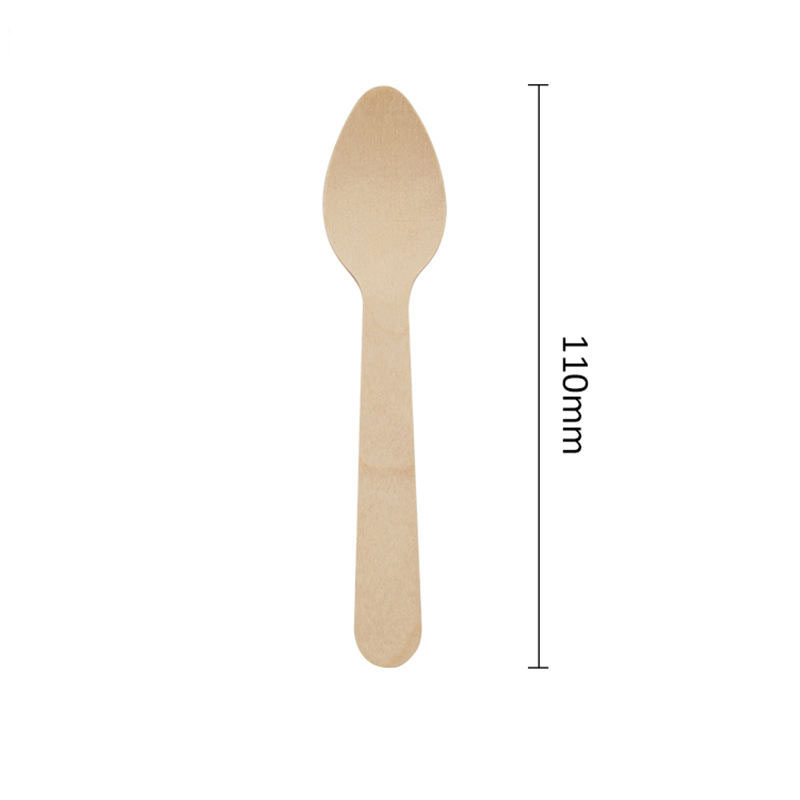 Disposable Wooden Spoon All Sizes - view 4
