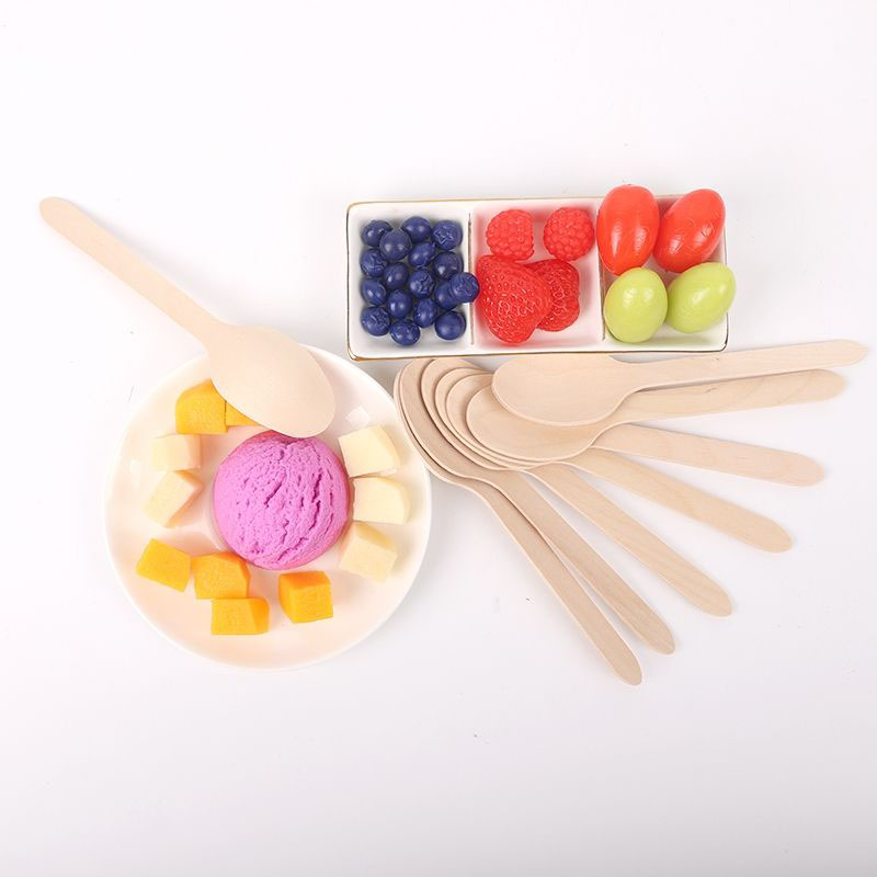 Disposable Wooden Spoon All Sizes - view 2